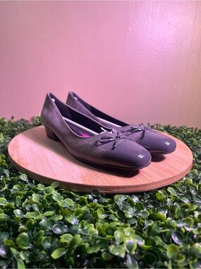 🔥 ROS HOMERSON TAWNIE FLATS GREY LIZARD PRINT CASUAL DRESS SHOES WOMENS SIZE 8